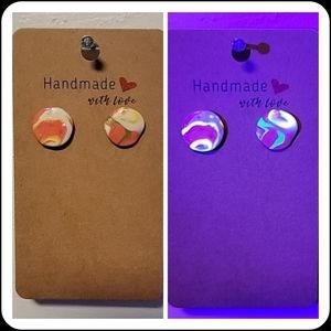 Watermelon Sugar "Ugly Sweater" UV Reactive Handmade Earrings